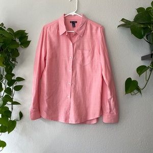 Gap Pink Summer Casual Shirt Medium